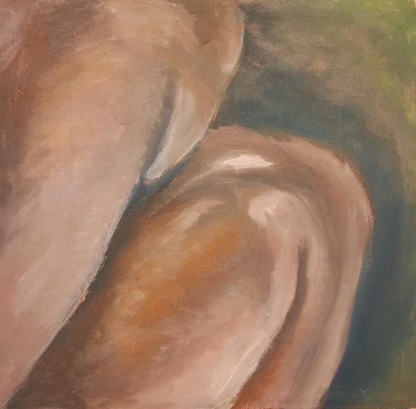 figure study 6 9"x9". oil on canvas. $45