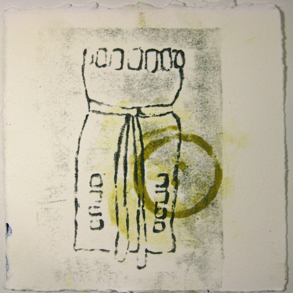 6"x6". collagraph print on paper. $40