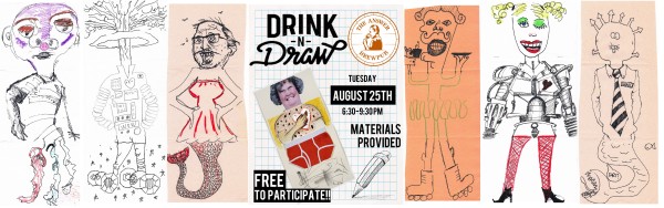 drink n draw banner